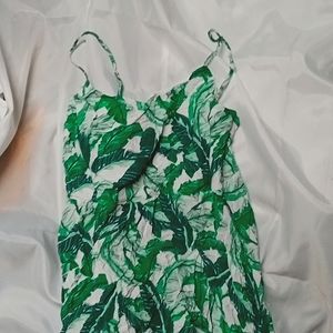 Old navy sun dress xl with green leafs